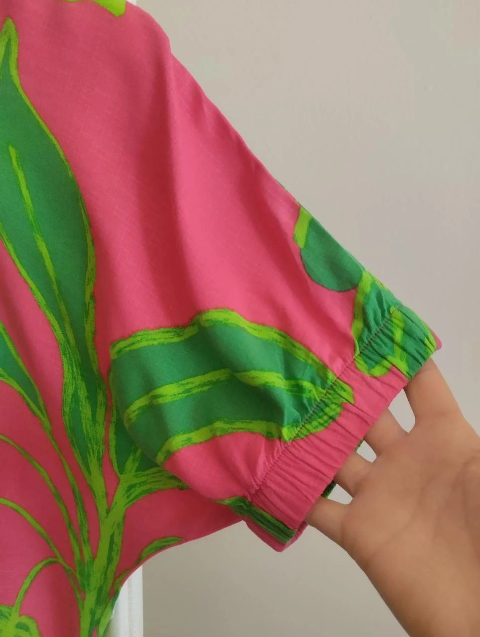 Desigual Tropical Tucanos Rosa Verde Blusa Oversized S – photo 6